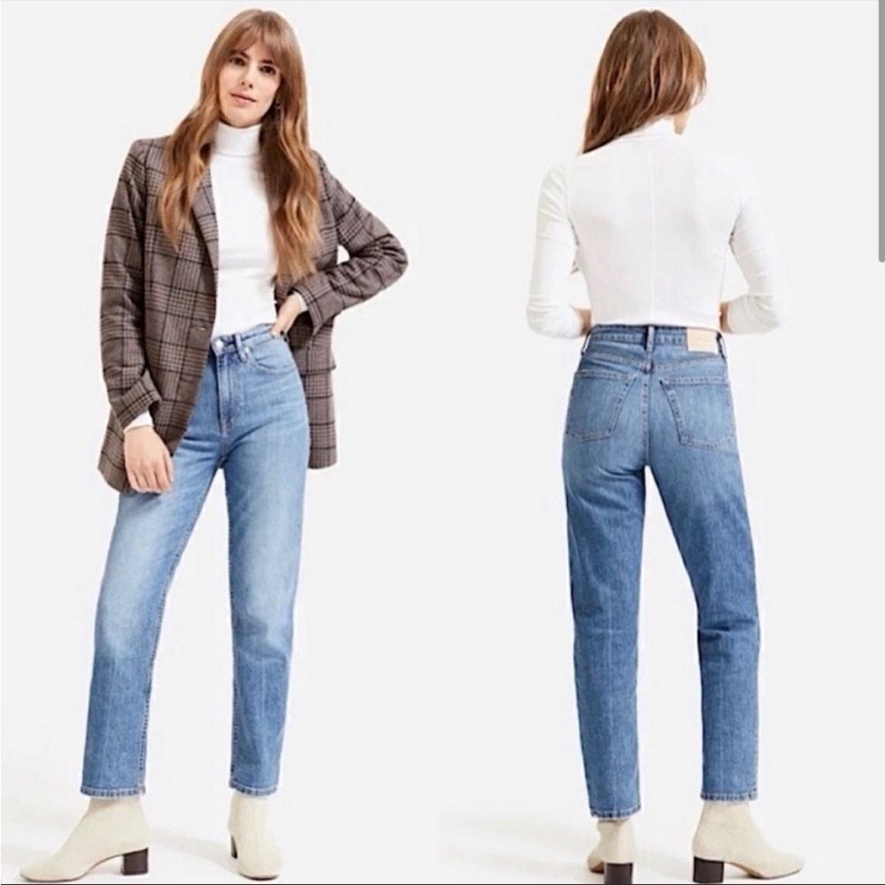 EUC EVERLANE SIZE 31 STRAIGHT LEG HIGH WAIST JEANS